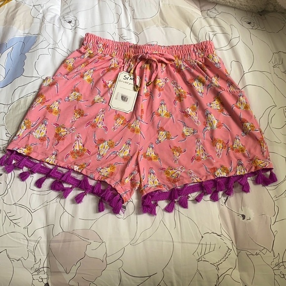 Simply Southern Pants - NWT Simply Shouthern Tassle Shorts